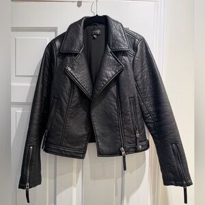 Topshop Black Leather Jacket